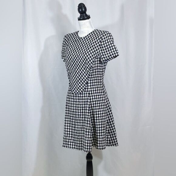 Versace Houndstooth Tweed Mini Dress size 48/us size 12 - Picture 6 of 16